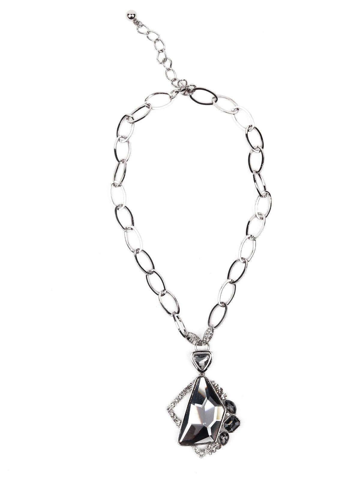 Women's Stunning Silver Locket Necklace - Odette