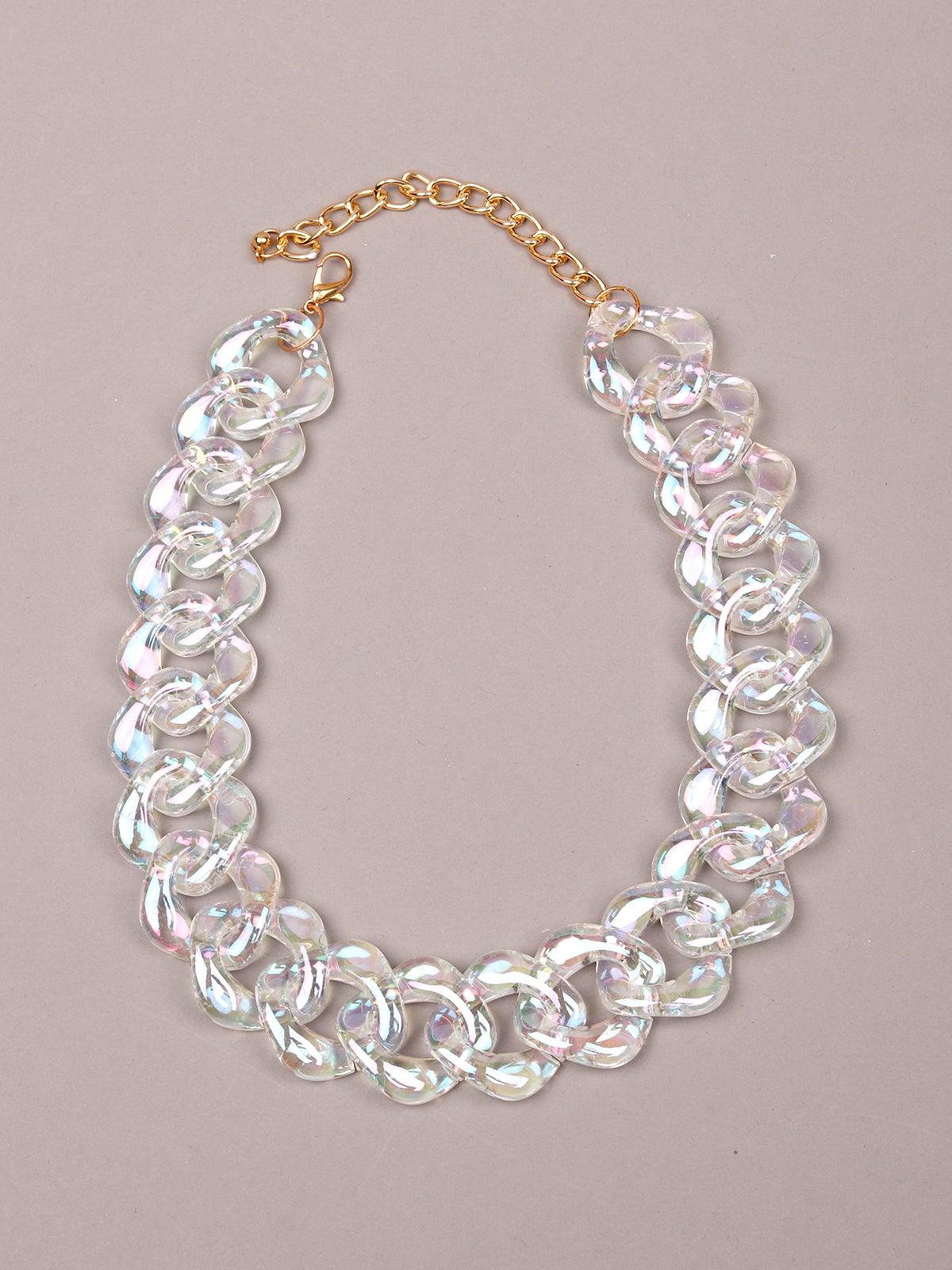 Women's Transparent Shaded Chunky Chain - Odette