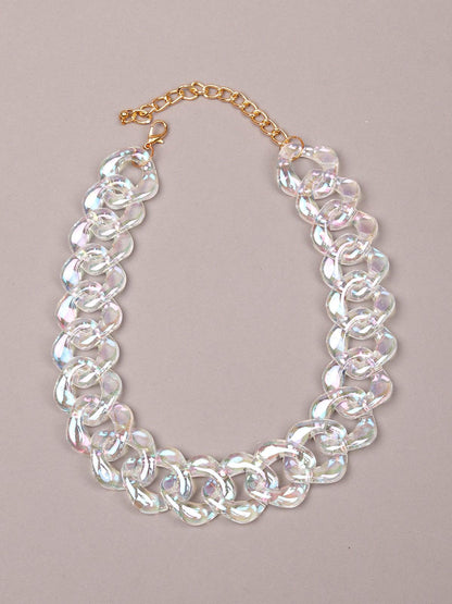 Women's Transparent Shaded Chunky Chain - Odette