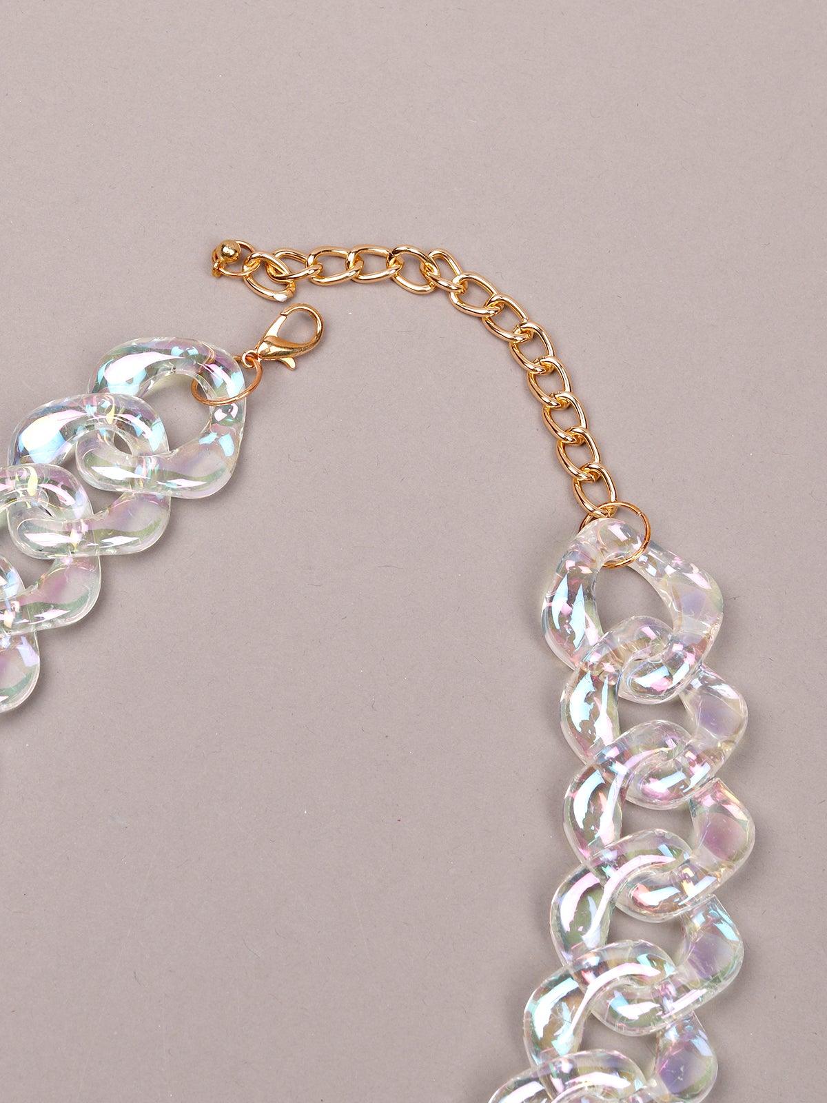 Women's Transparent Shaded Chunky Chain - Odette