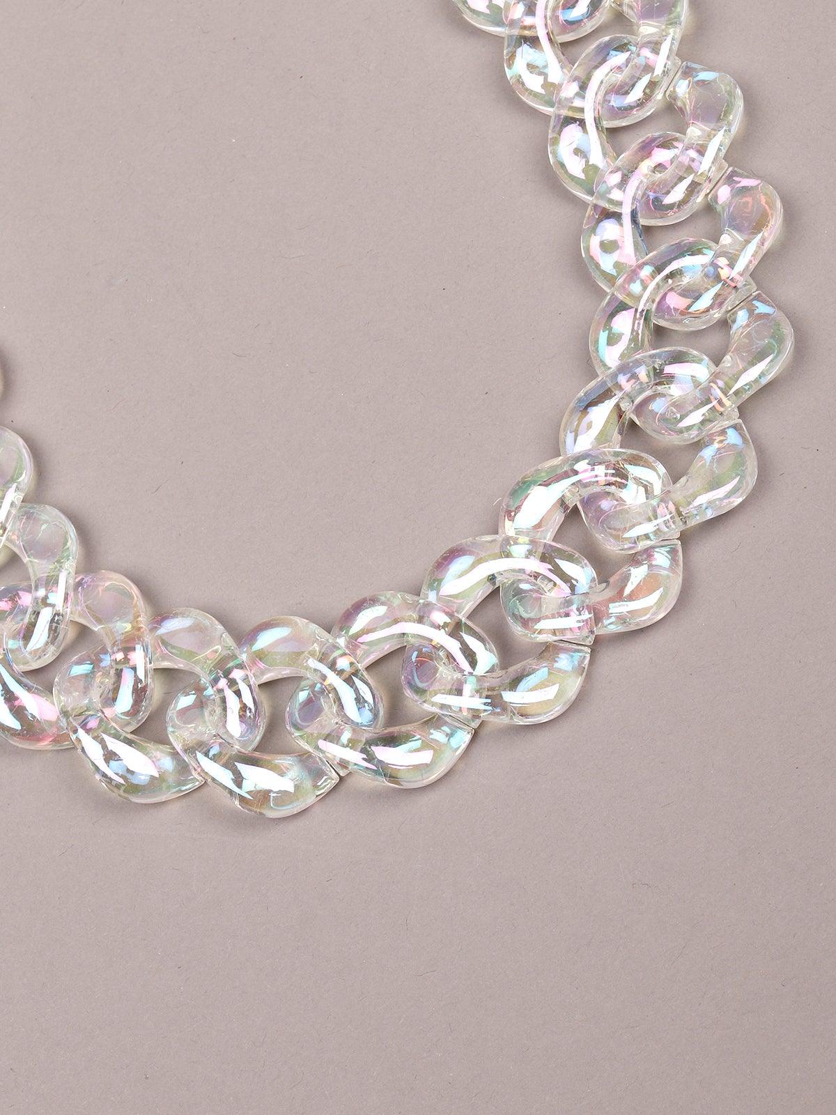 Women's Transparent Shaded Chunky Chain - Odette